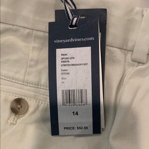 Vineyard Vines Kids Bottoms in Stone